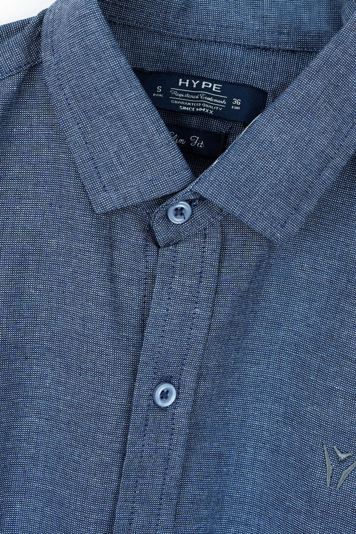 Daily Wear Linen Logo Embroidered Shirt-3