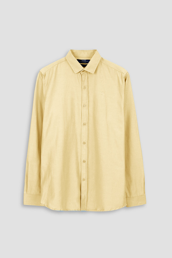 Daily Wear Linen Logo Embroidered Shirt