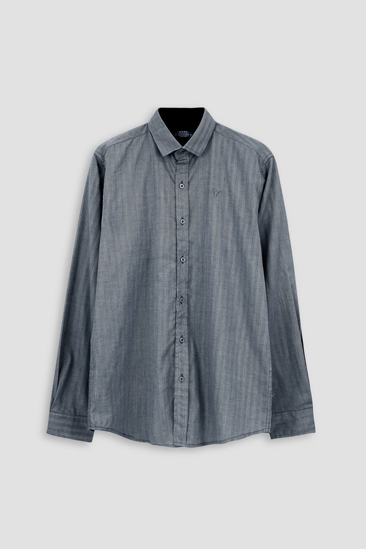 Daily Wear Linen Logo Embroidered Shirt