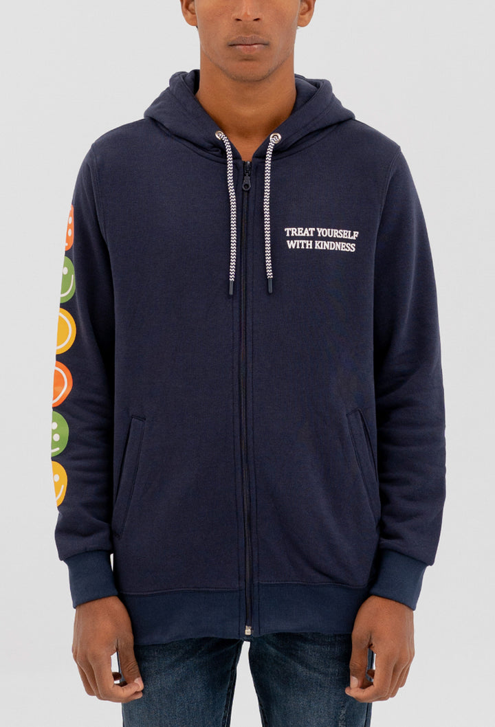 Mood Swings Graphic Zipper Hoodie