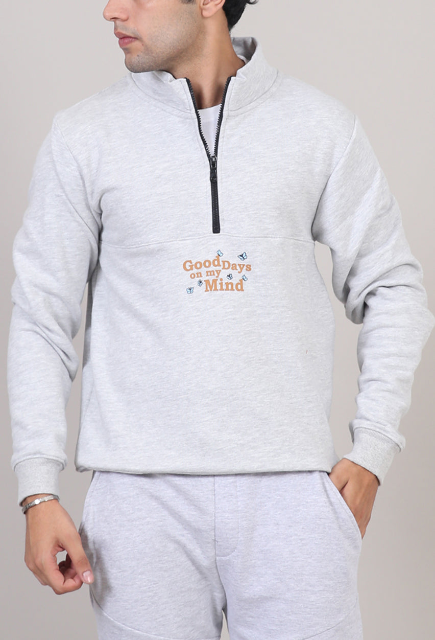 Quarter Zip Mock Neck