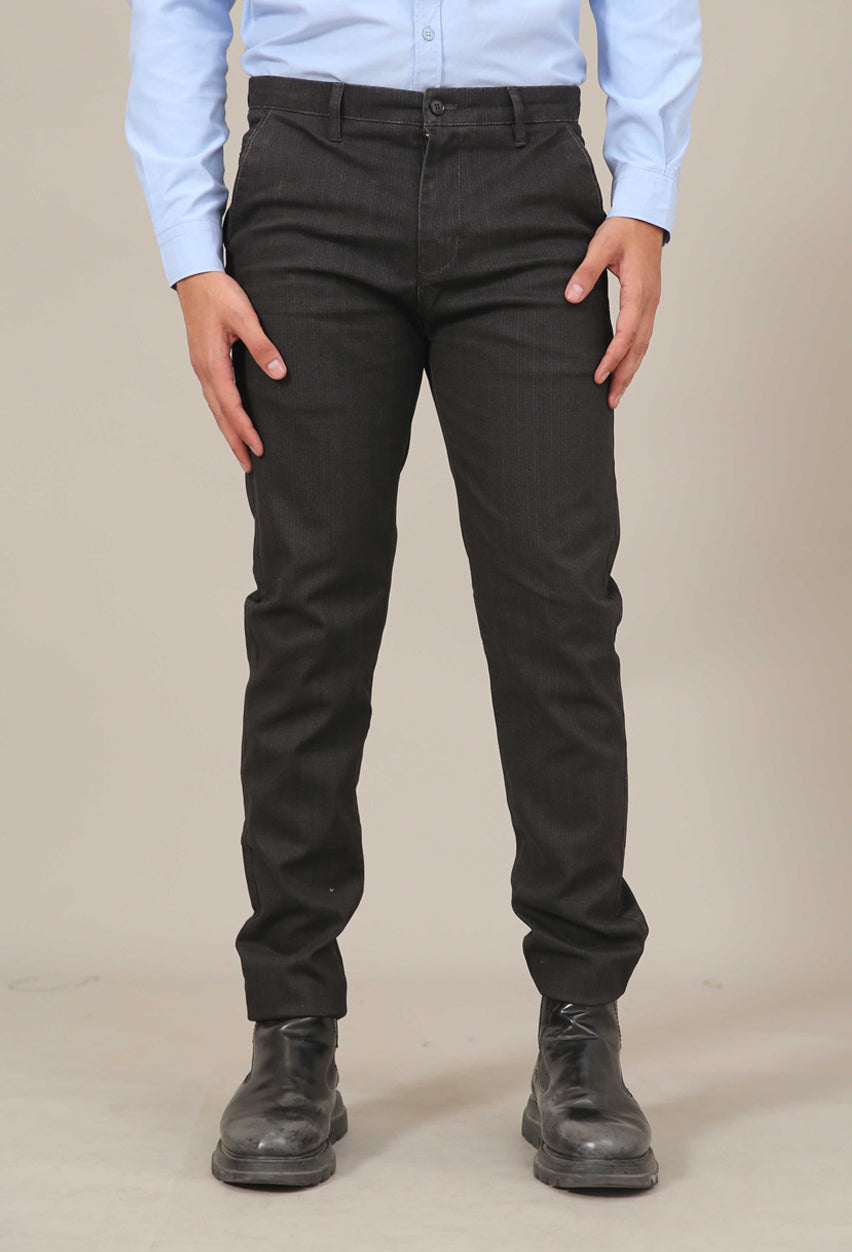 Self Textured Cotton Chinos