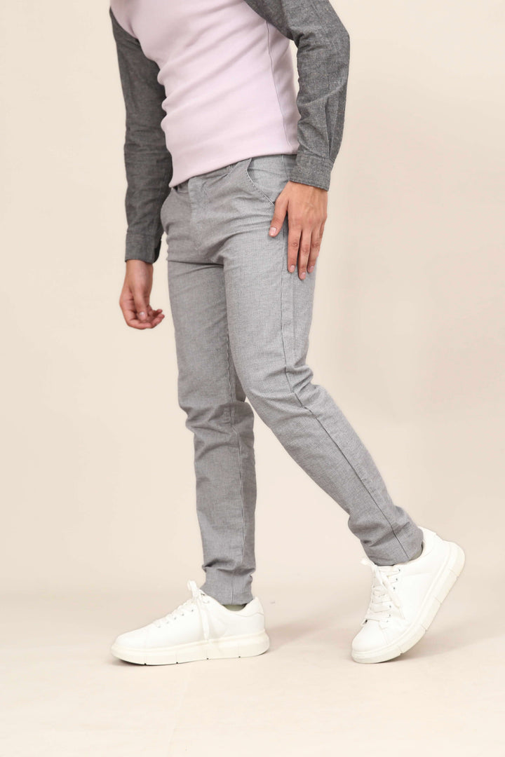 Textured Cotton Chinos