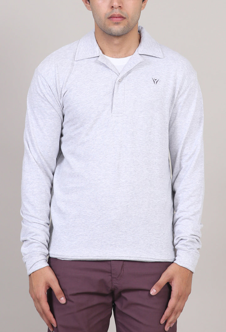 Long Sleeves Cuban Collar Polo