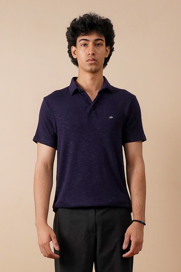 Textured Regular Fit Polo