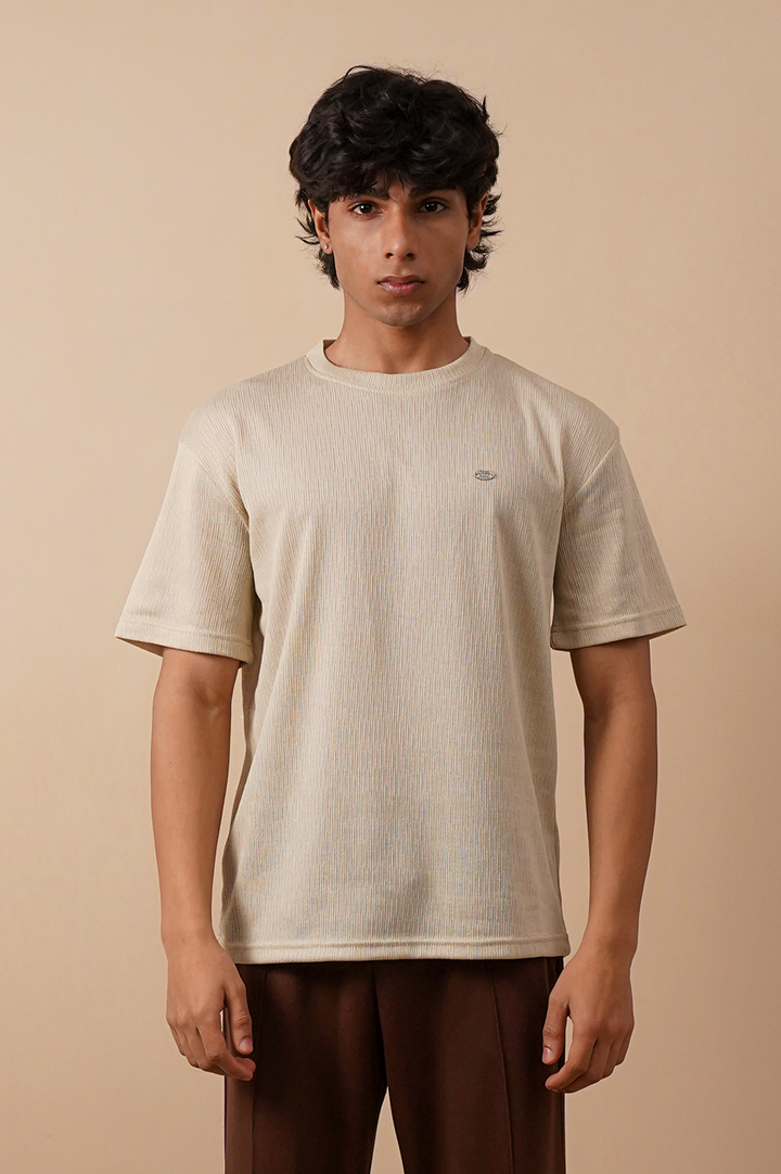 Textured Relaxed Fit T-Shirt