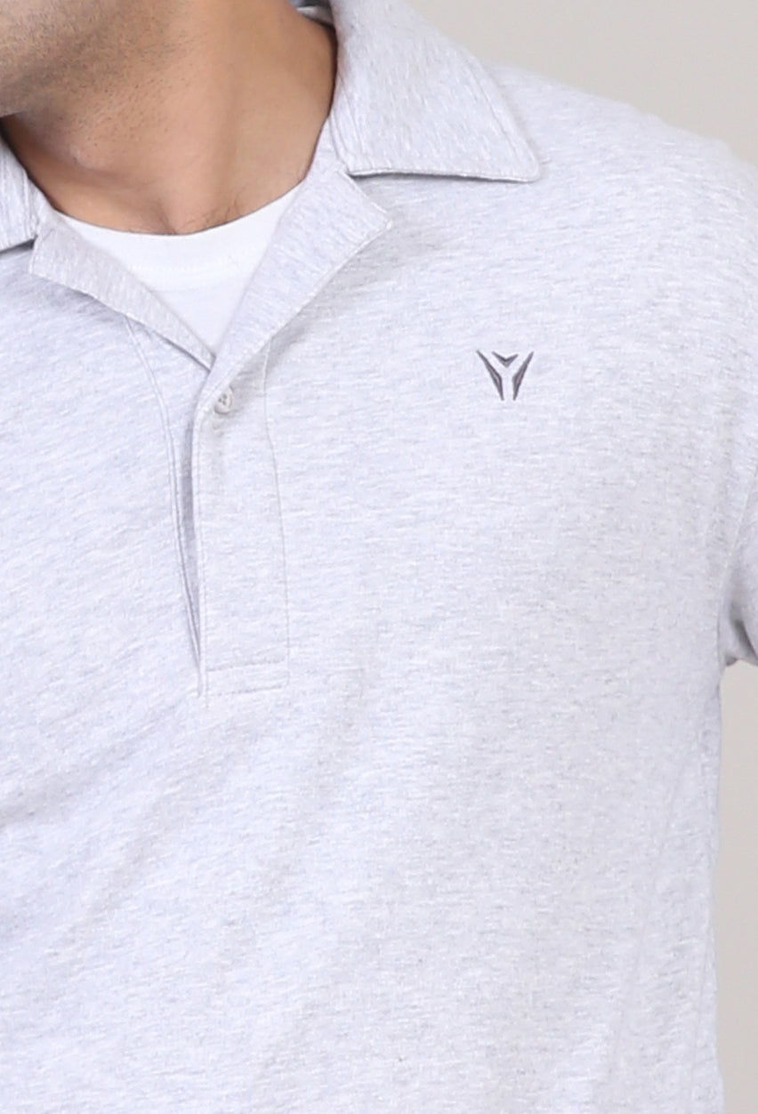 Long Sleeves Cuban Collar Polo