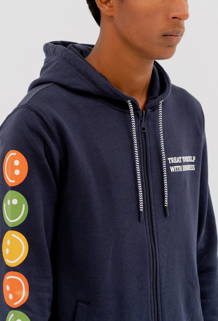 Mood Swings Graphic Zipper Hoodie