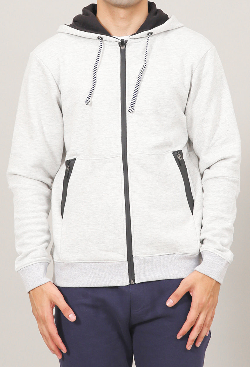 Zipper Fleece Hoodie