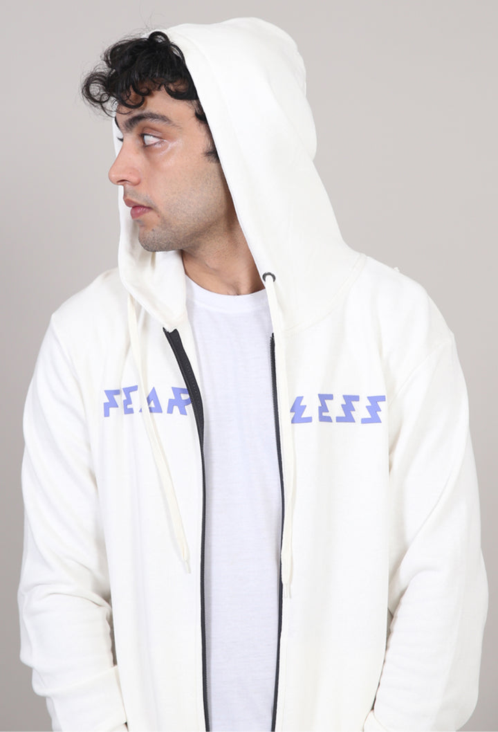 Zipper Printed Hoodie