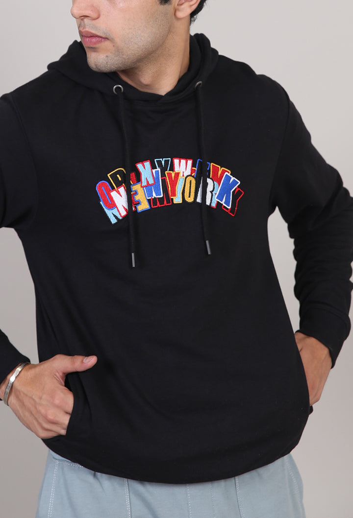 Embroided Pullover Hoodie
