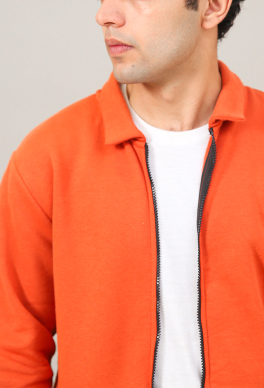 Collar Poppy Orange Fleece Upper