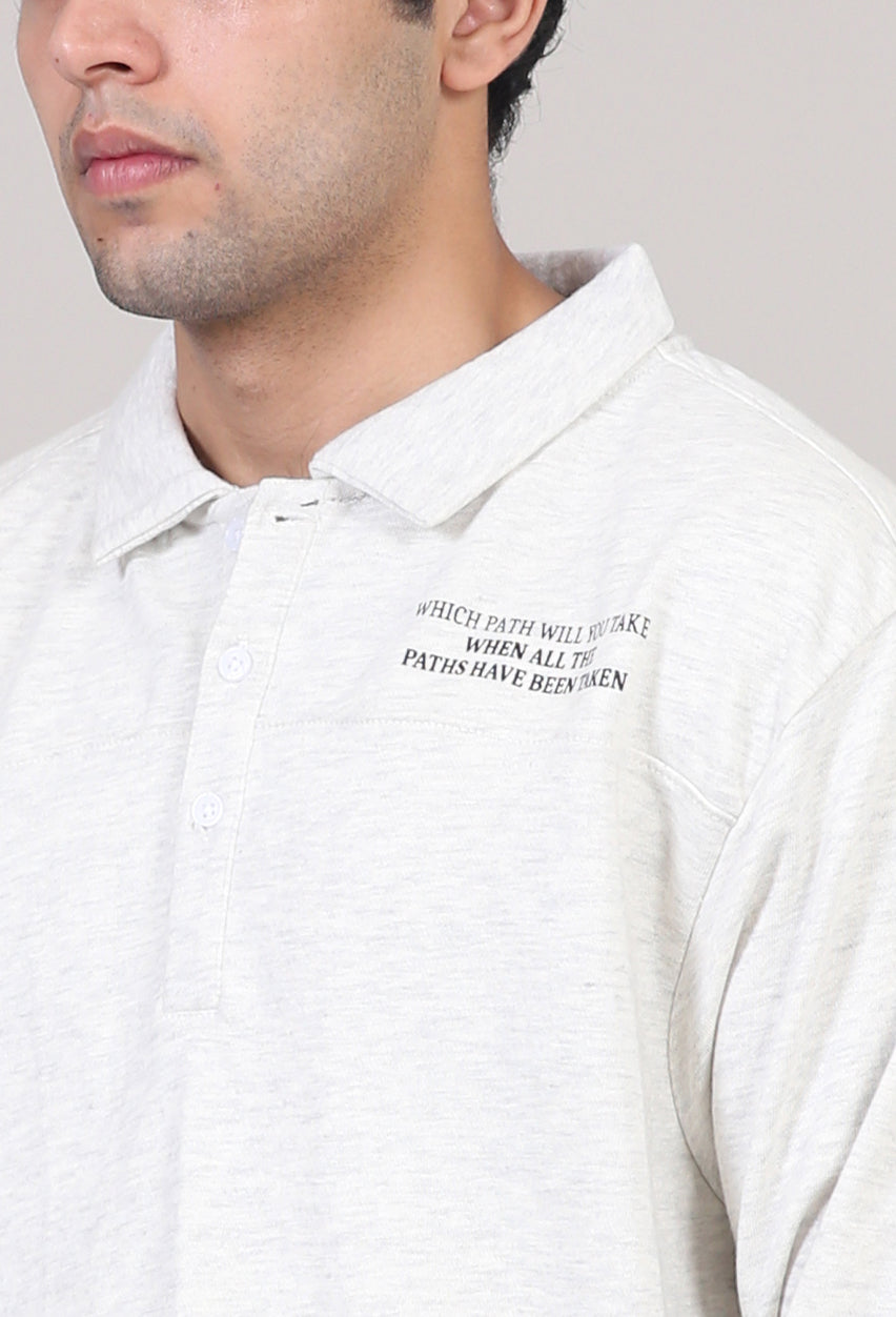 LongSleeves Printed Buttoned Polo