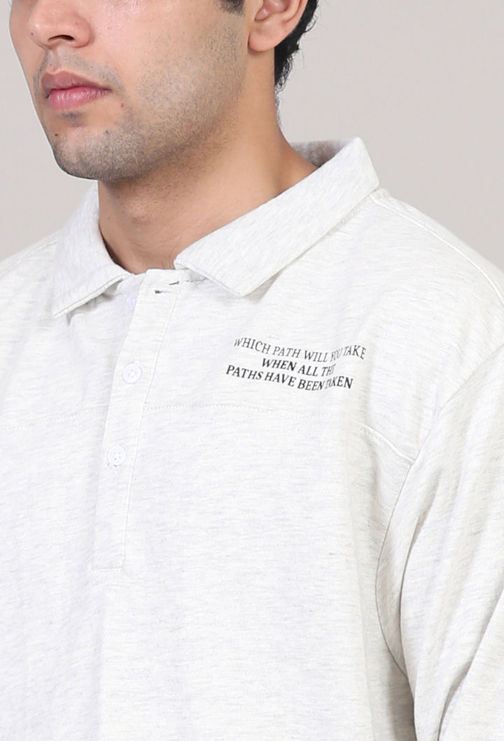 LongSleeves Printed Buttoned Polo