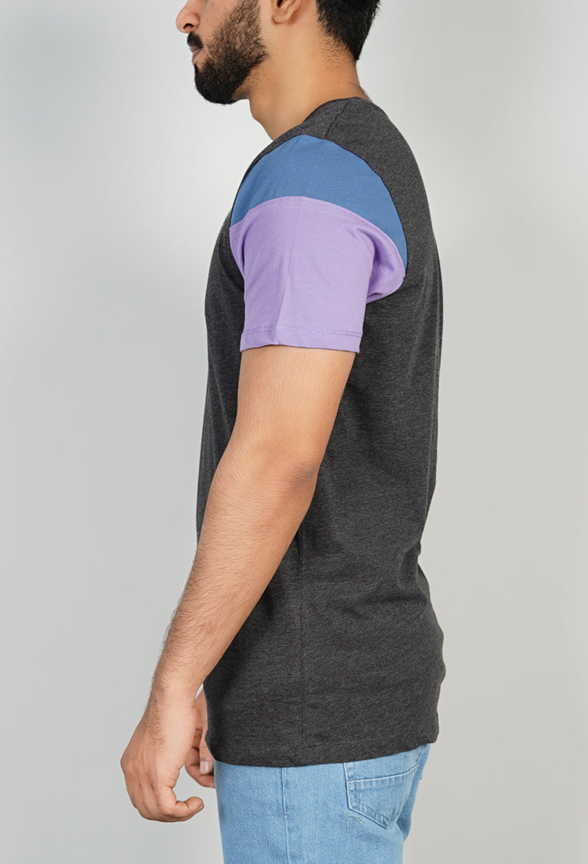 Charcoal Multi-Tone ‘HYPE’ Tee