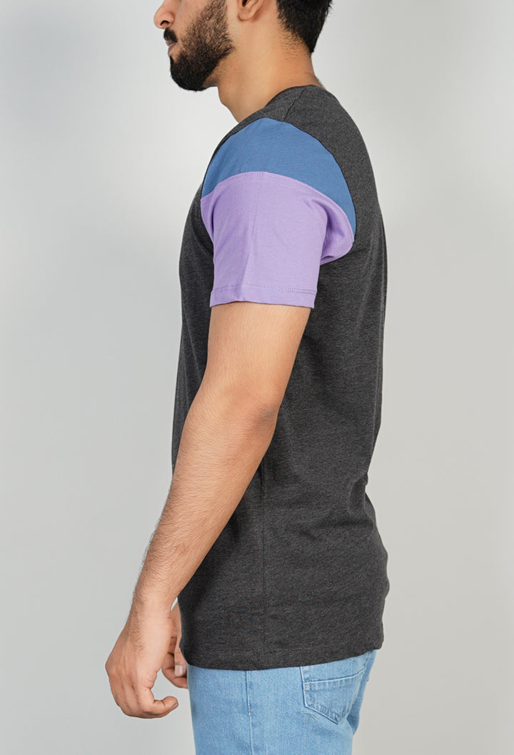 Charcoal Multi-Tone ‘HYPE’ Tee