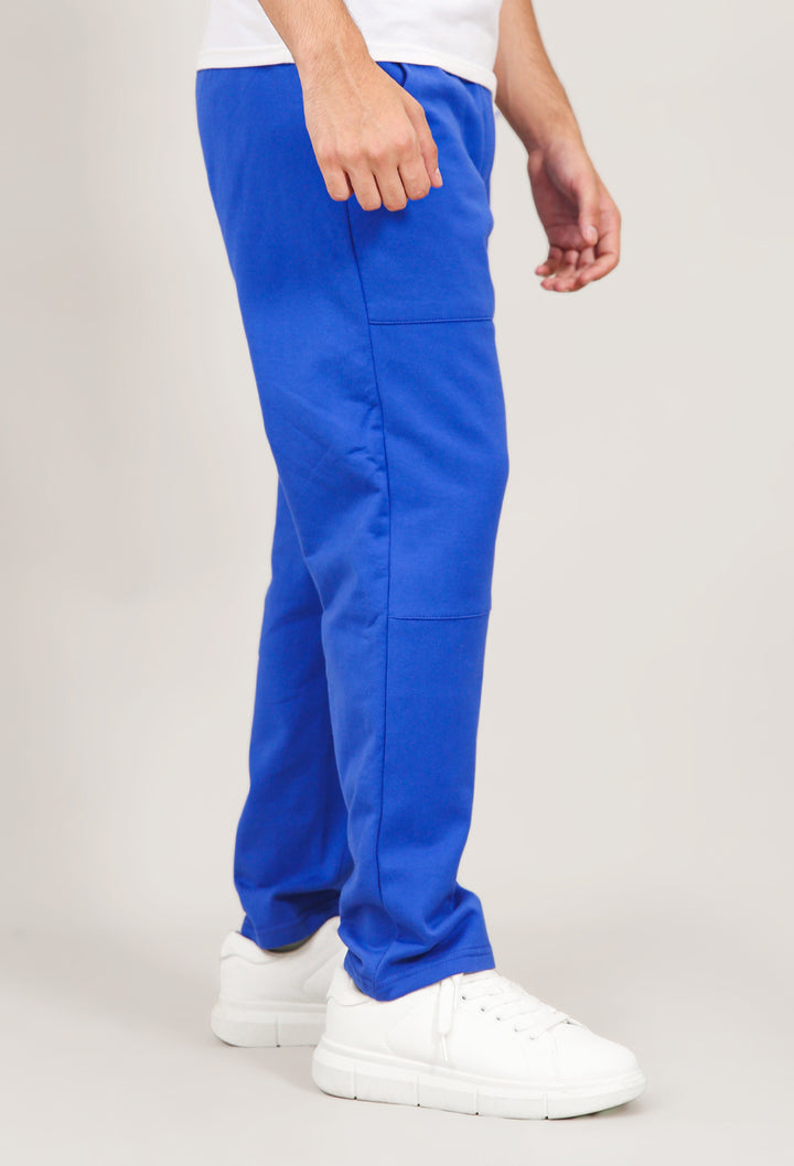 Straight Fit Panel Knit Trouser