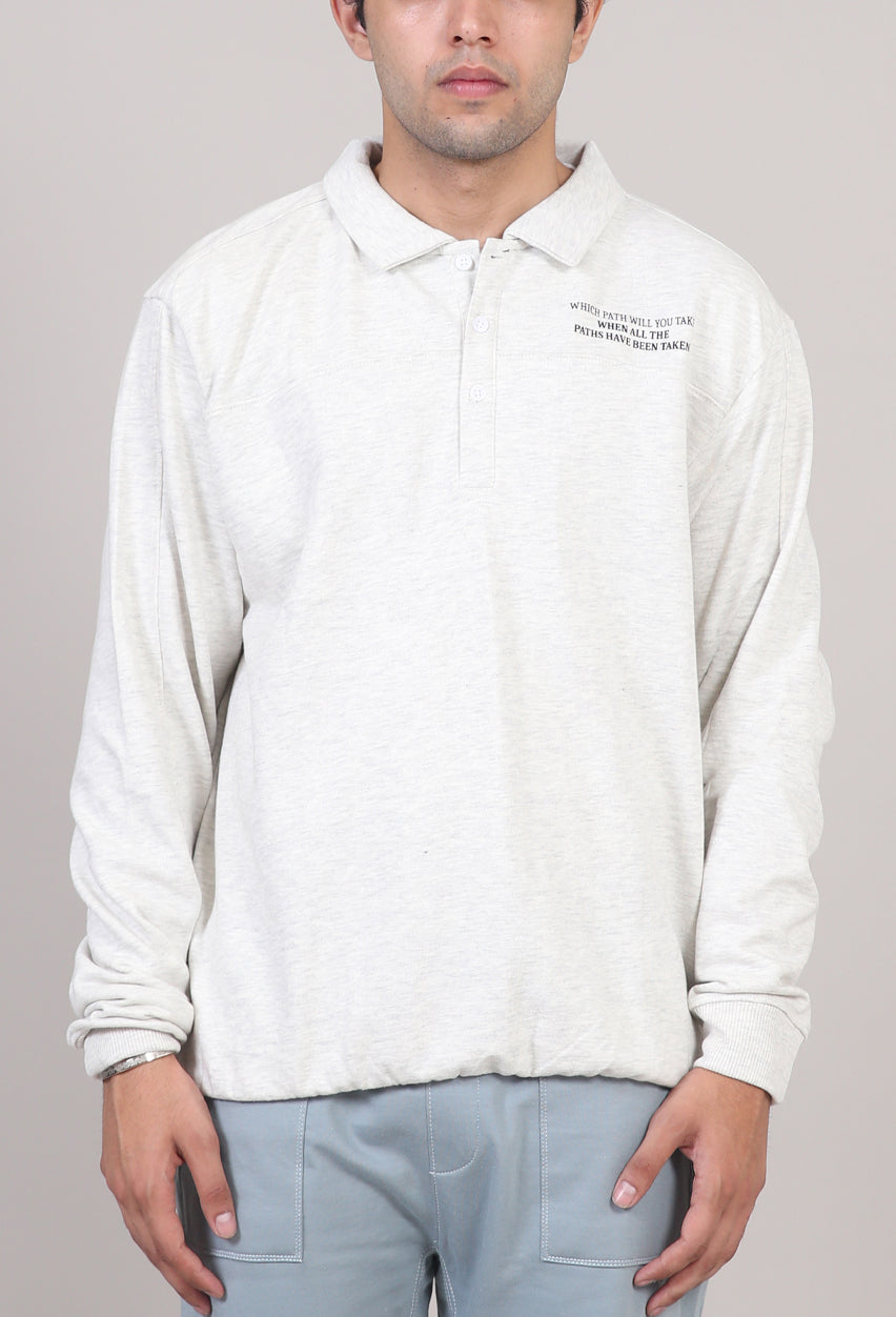LongSleeves Printed Buttoned Polo