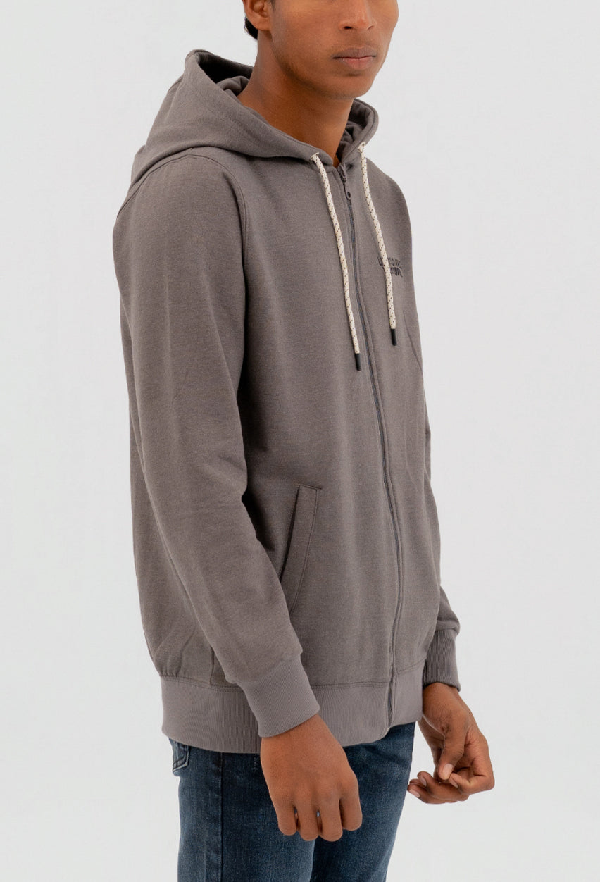 Printed Zipper Hoodie
