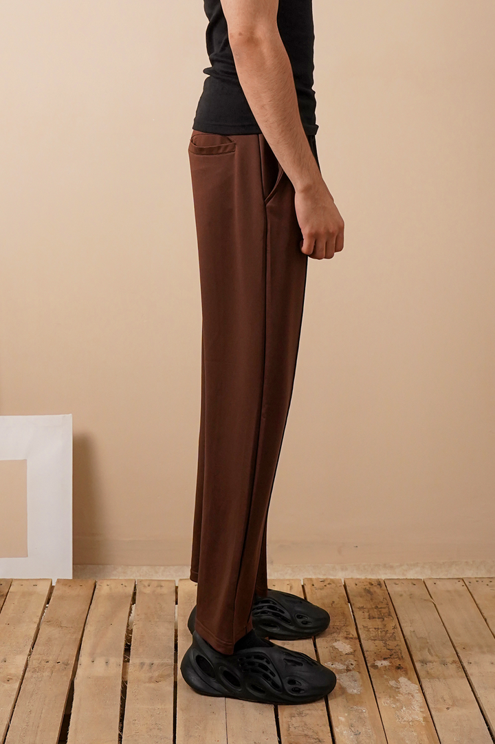 Straight Fit Essential Pleated Trouser