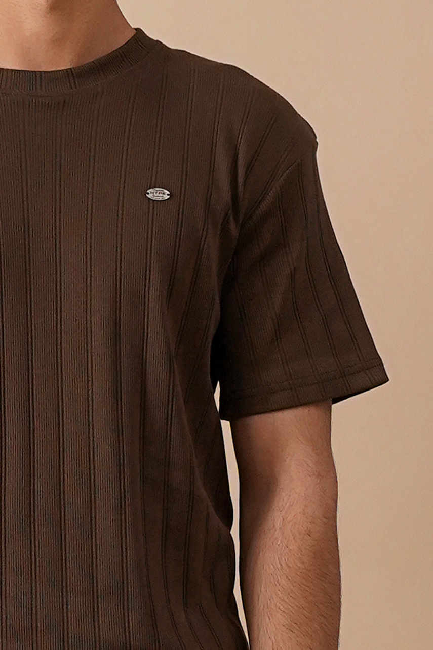 Premium Ribbed Relaxed Fit T-Shirt