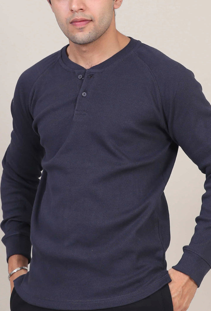 Ribbed Henley