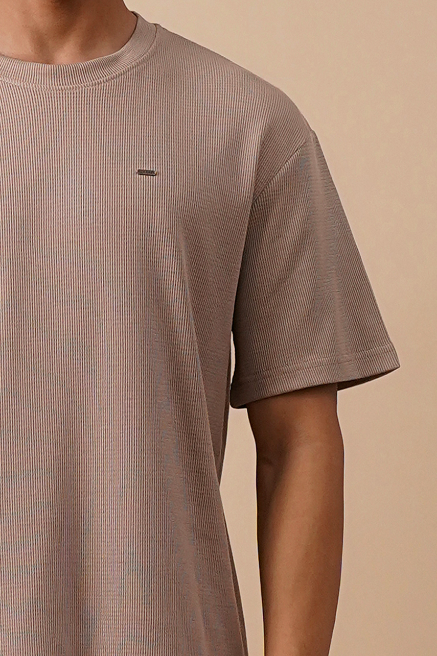 Premium Ribbed Relaxed Fit T-Shirt