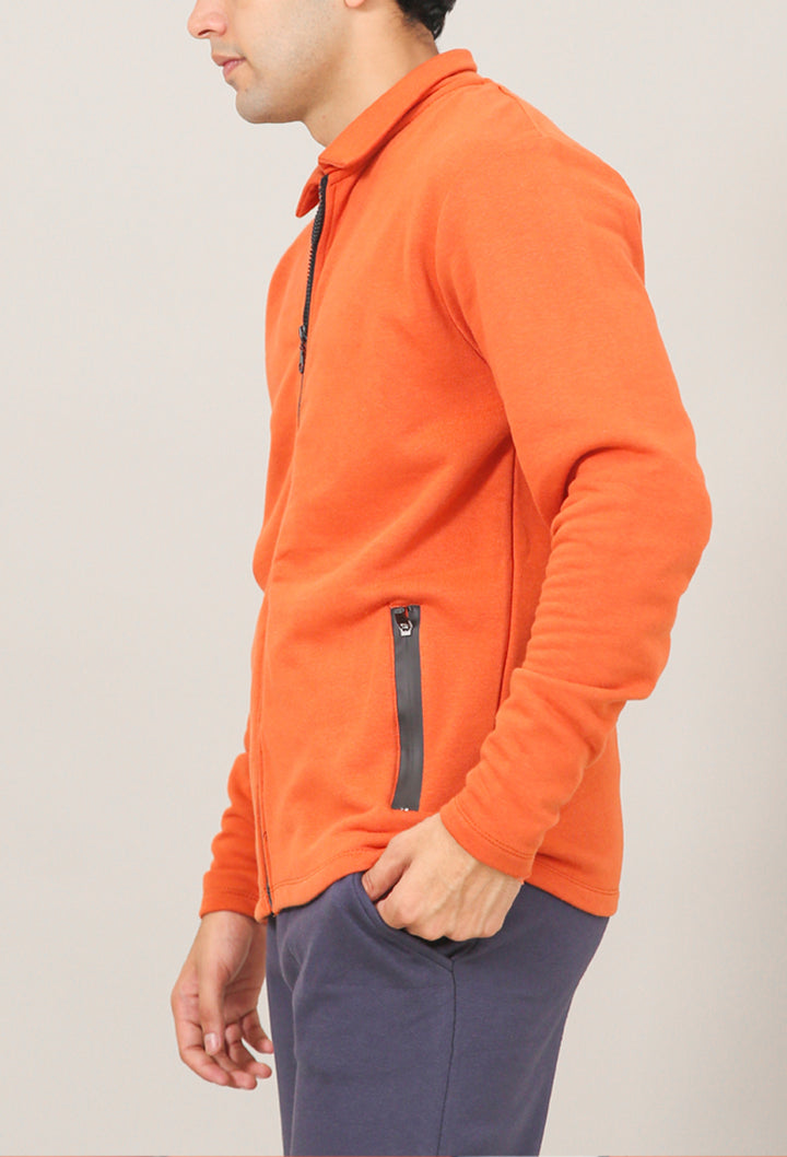 Collar Poppy Orange Fleece Upper