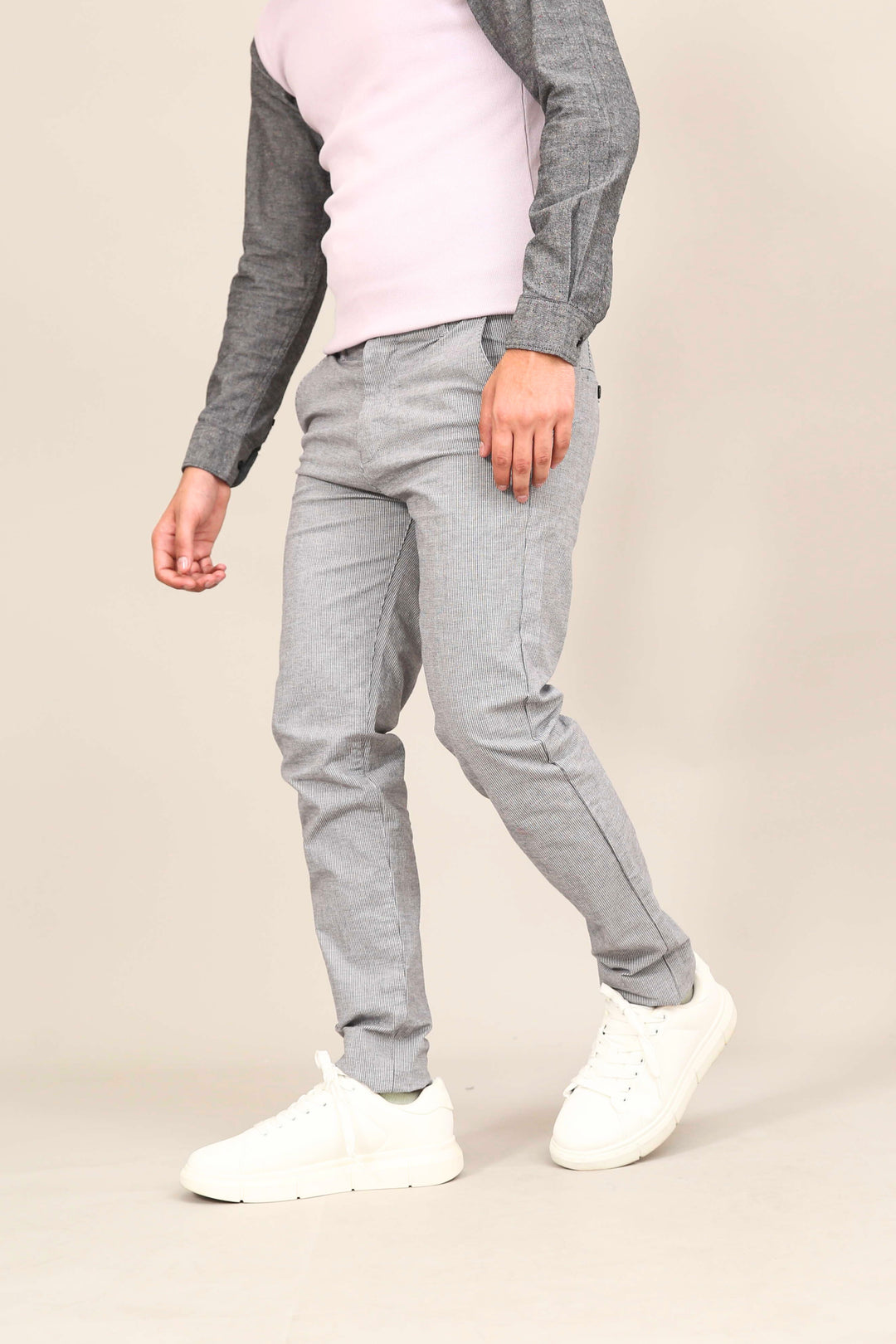 Textured Cotton Chinos