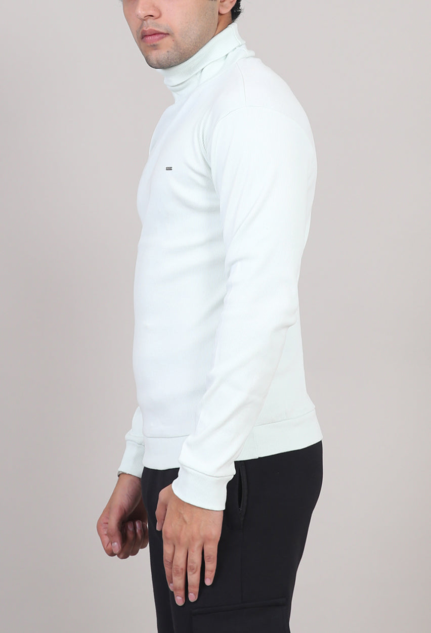 Ribbed Turtle-Neck