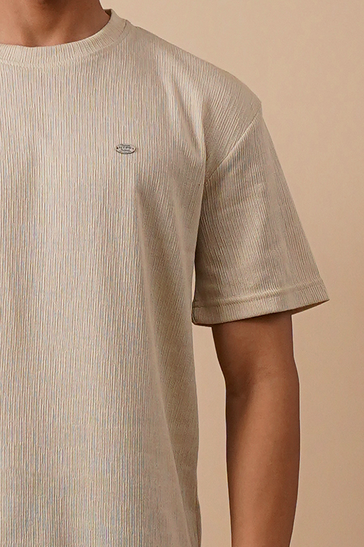 Textured Relaxed Fit T-Shirt
