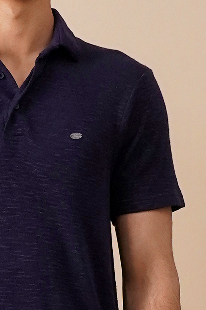 Textured Regular Fit Polo