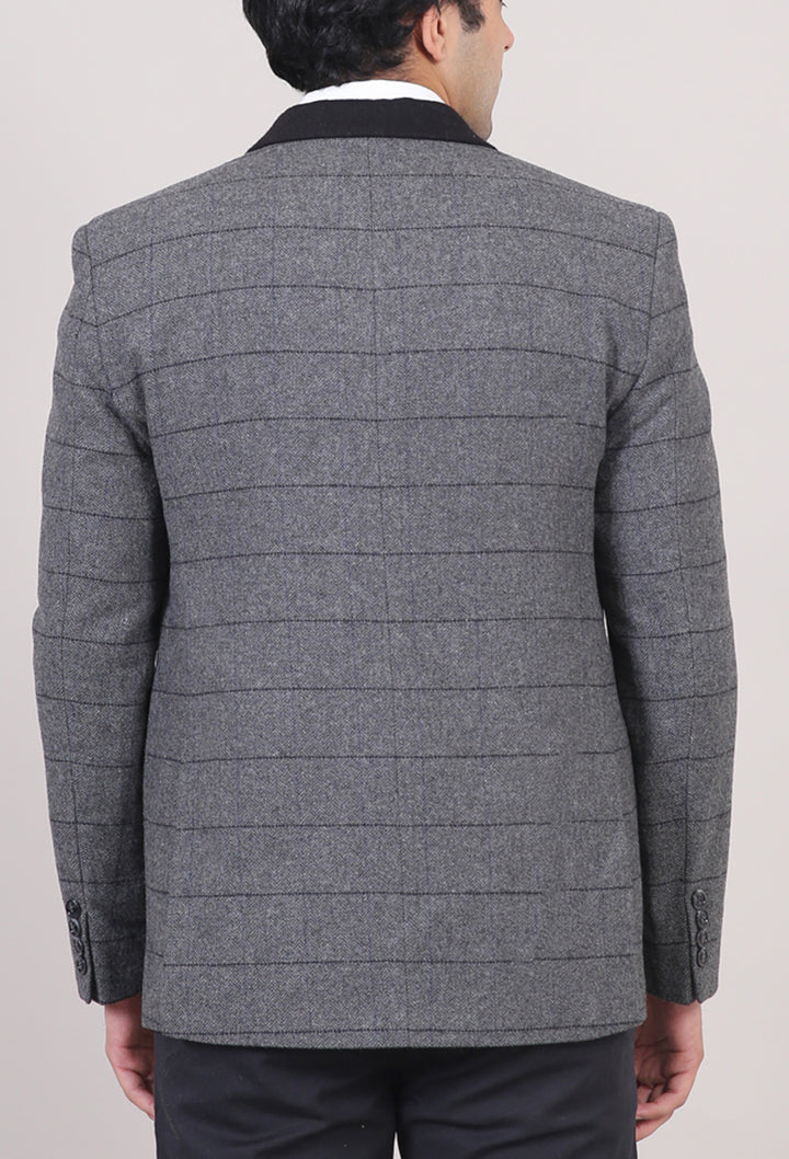 Contrast Collar Lining Blazer
