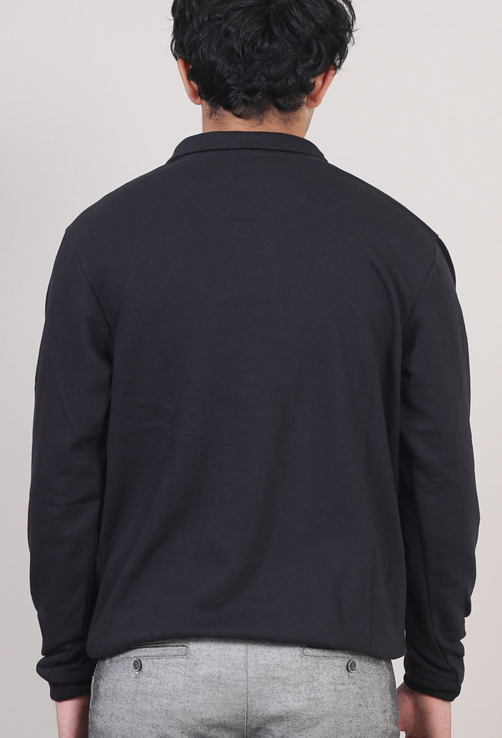LongSleeves Printed Buttoned Polo