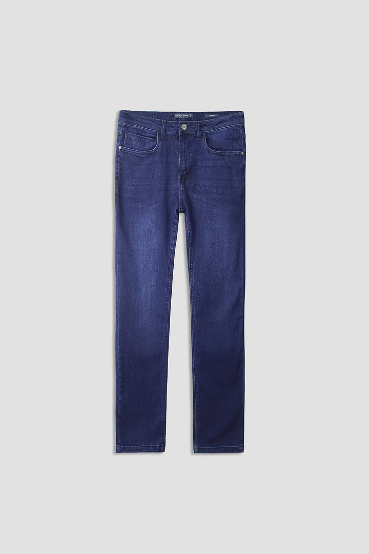 Slim Fit 5 Pocket Blue Jeans