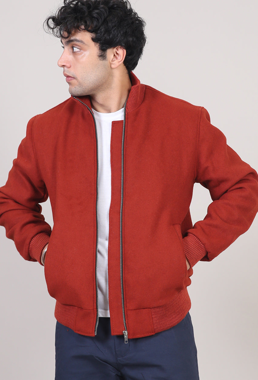 Heavy Weight Wool Bomber Jacket