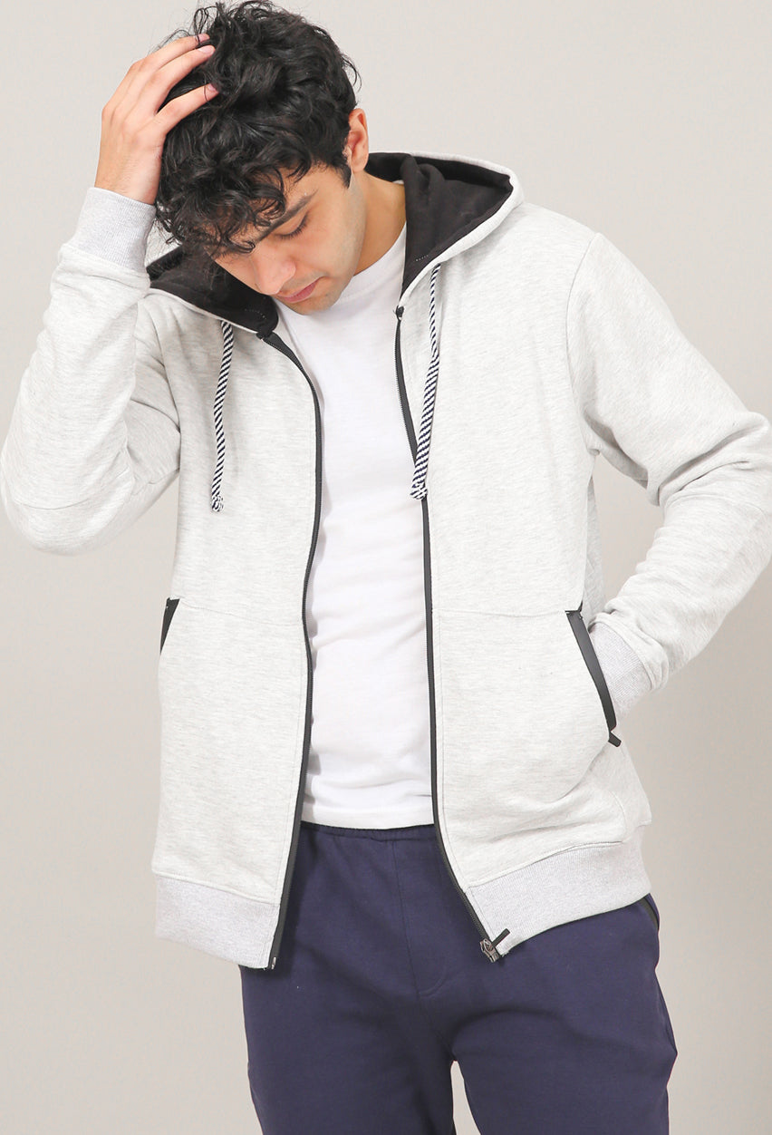 Zipper Fleece Hoodie