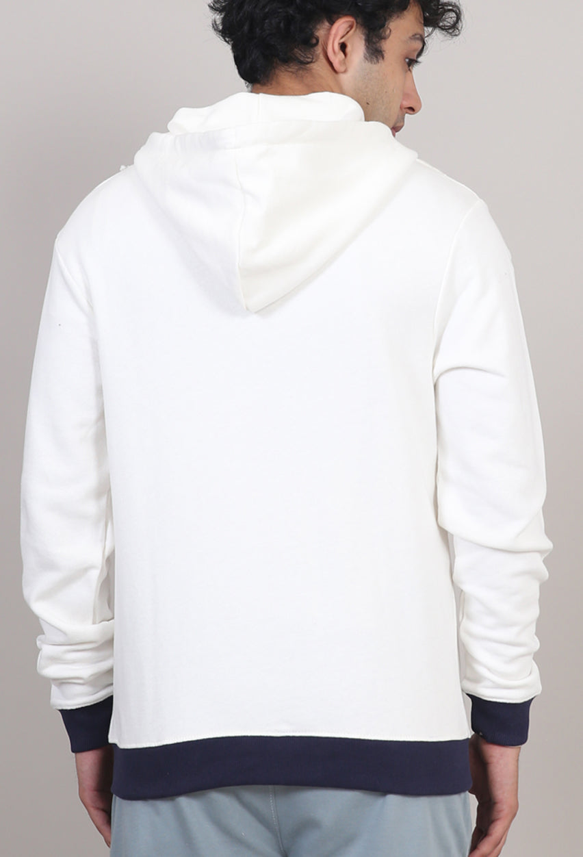 Zipper Printed Hoodie