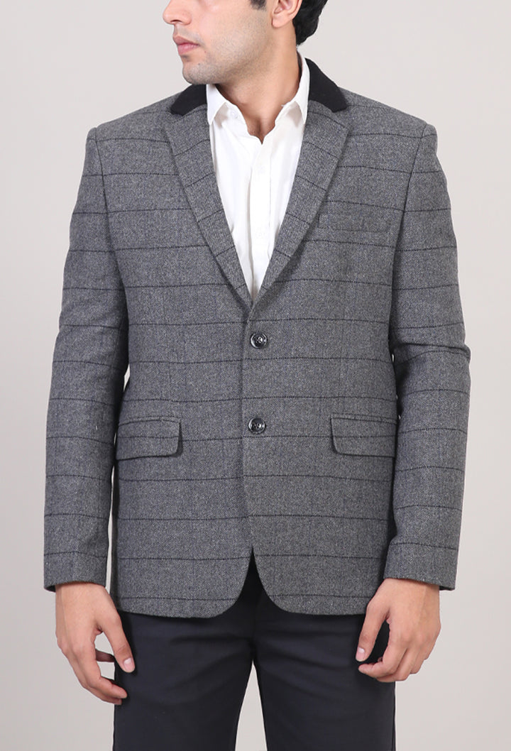 Contrast Collar Lining Blazer