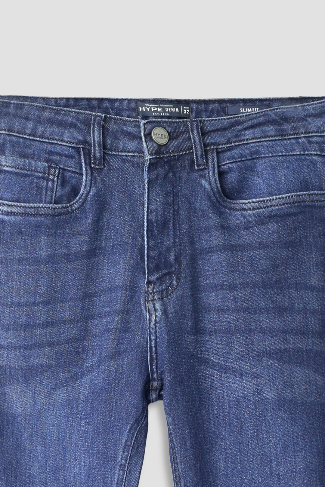 Slim Fit 5 Pocket Blue Jeans