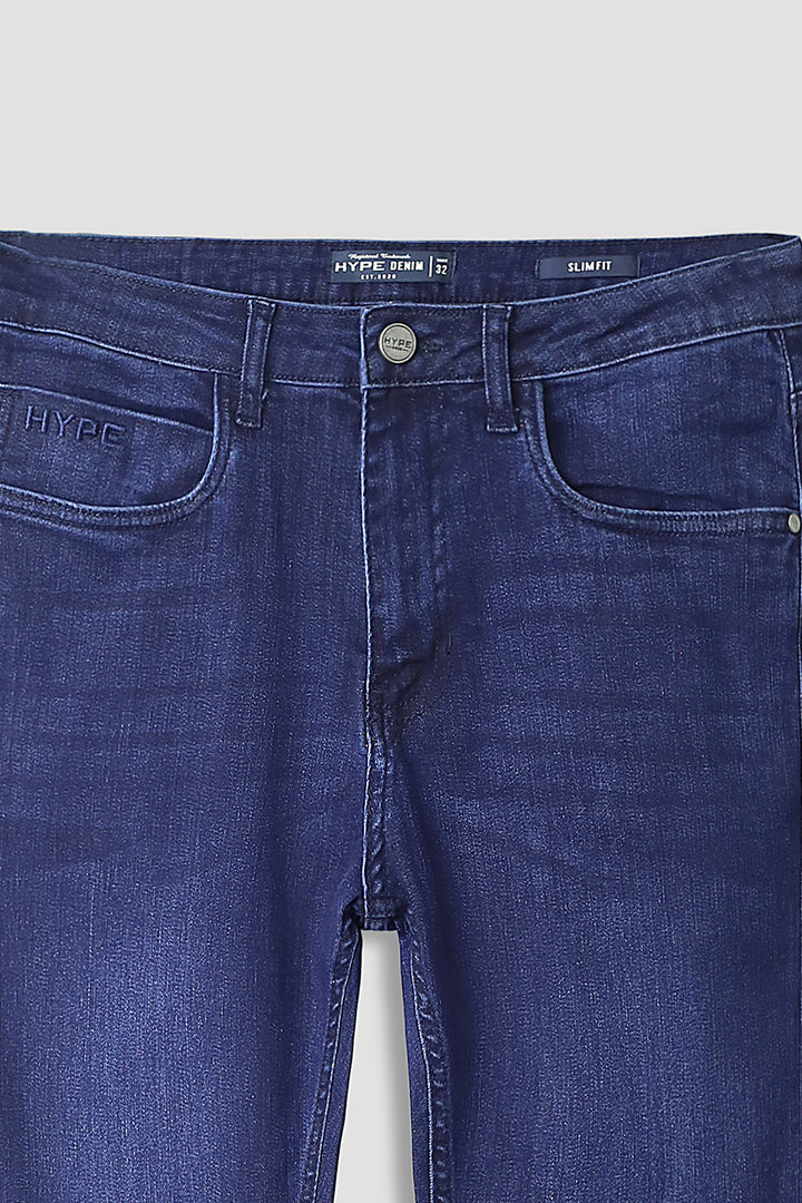 Slim Fit 5 Pocket Blue Jeans