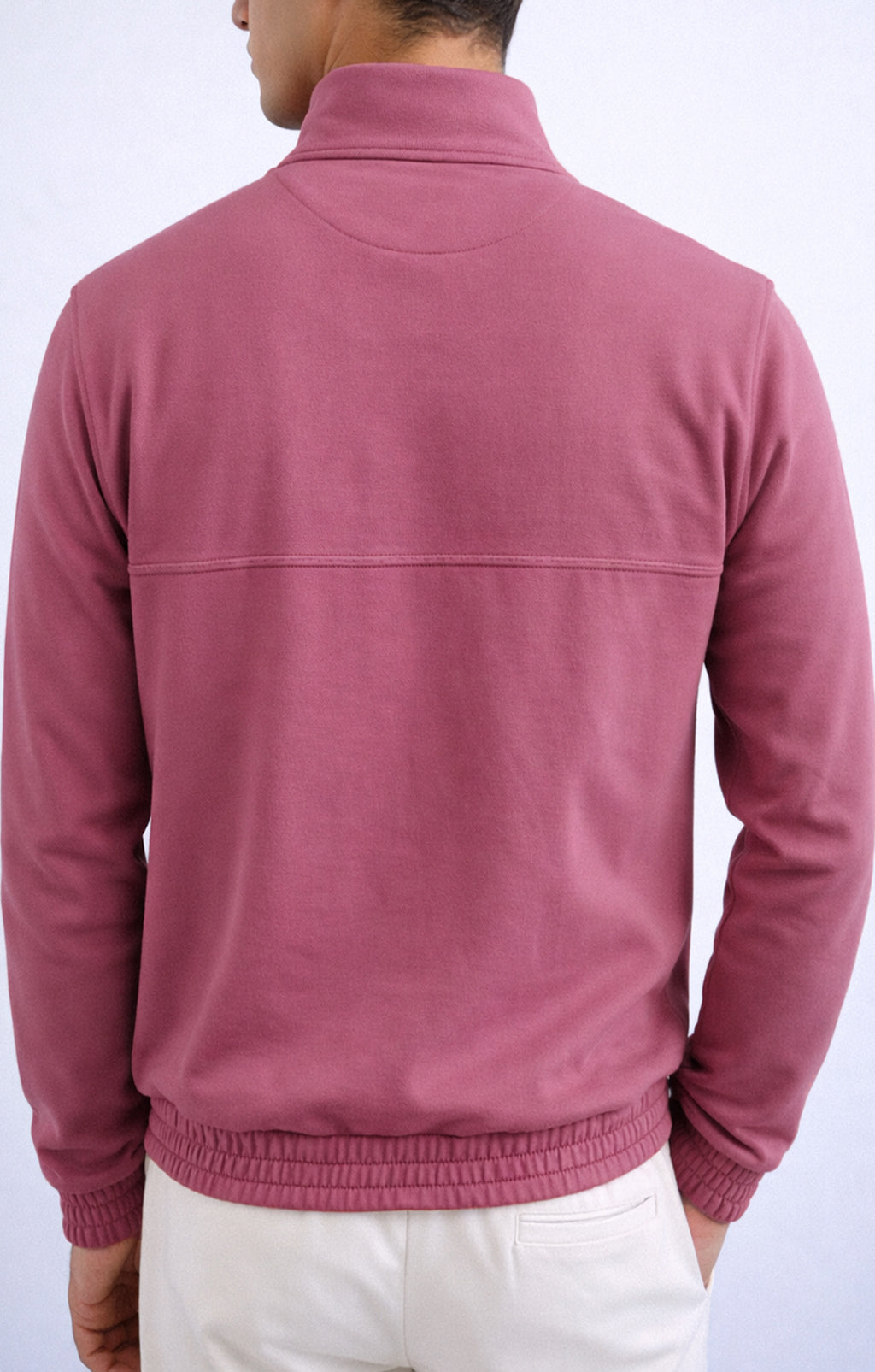 BUTTON UP MOCK NECK 002766-PRP