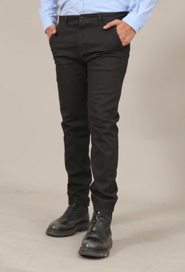 Self Textured Cotton Chinos