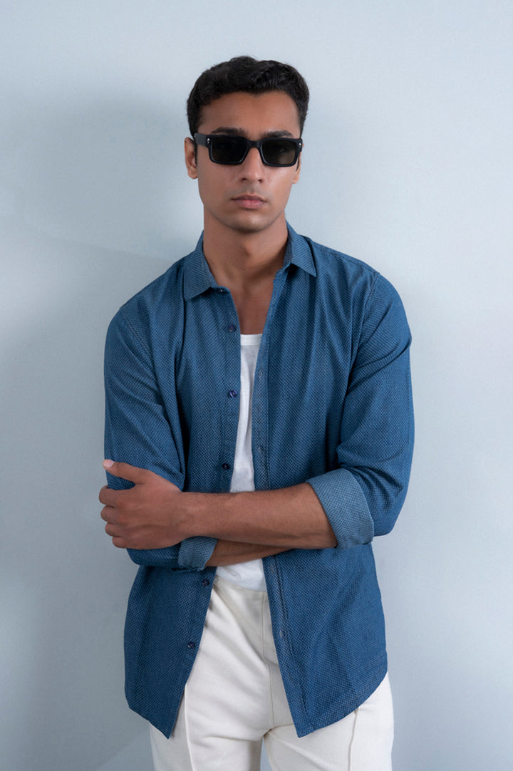 Denim Weaved Shirt