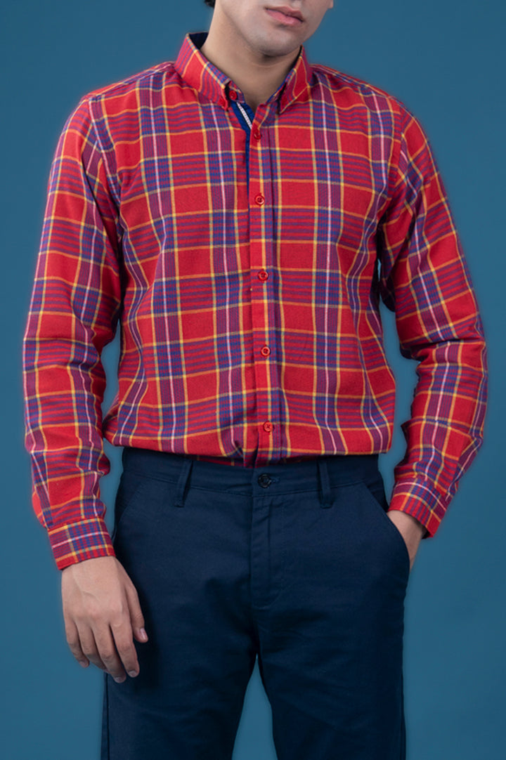 Red Tartan Checked Shirt