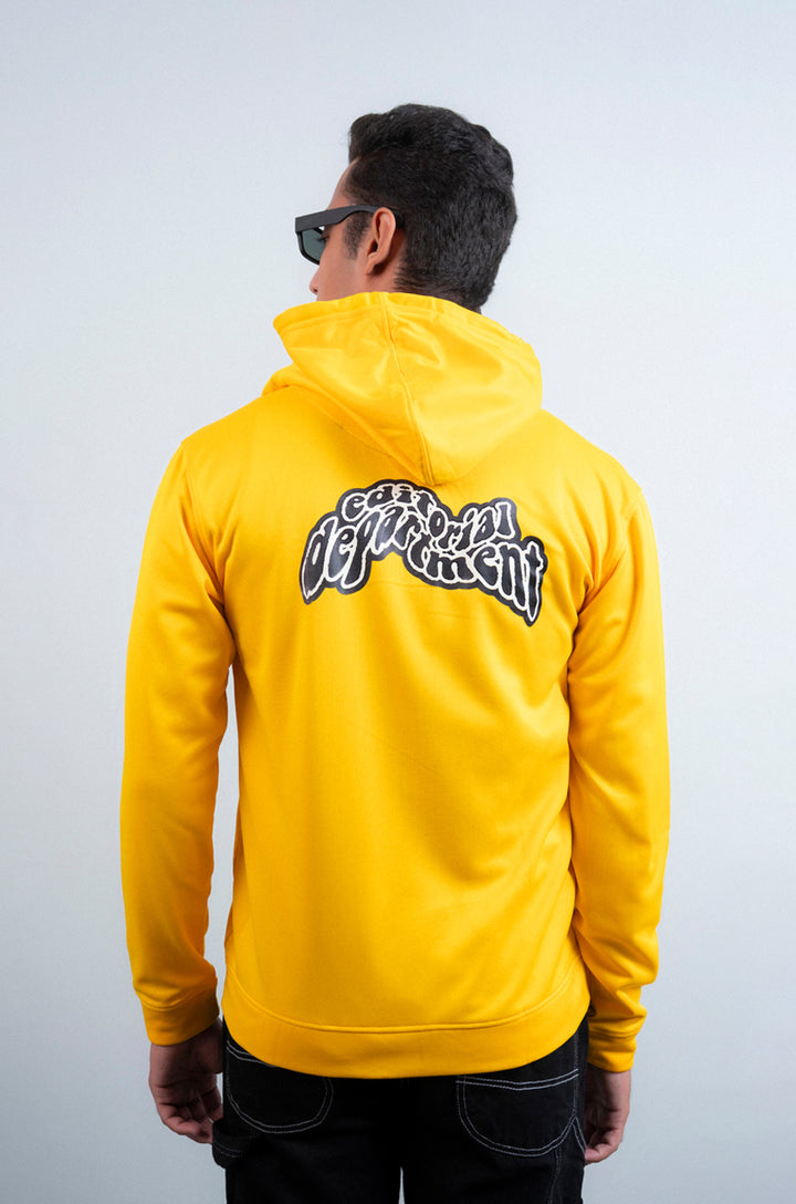 Zipper Dri Fit Printed Hoodie