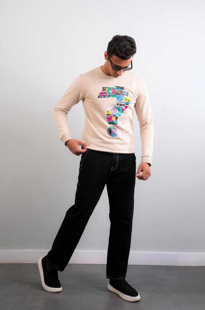 Printed Fleece Sweatshirt