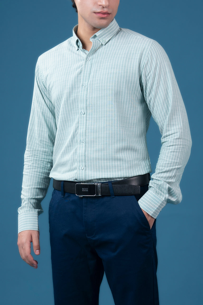 Mintline Stripe Semi Formal Shirt