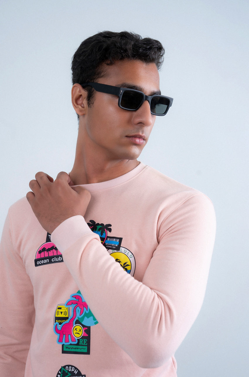 Printed Fleece Sweatshirt