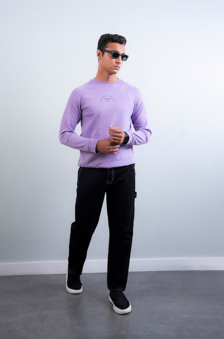 Raglan Sleeves Printed Sweat